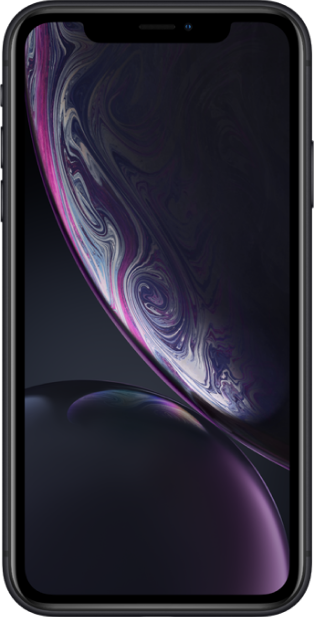 iphone xr black front